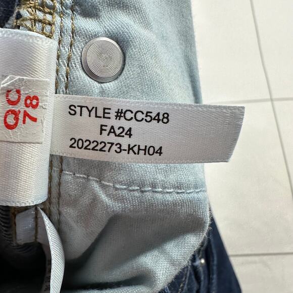 J. Crew Jeans Womens 29 Blue Slim '03 Dark Wash 5 Pocket Mid Rise Penny Basil - Picture 9 of 15